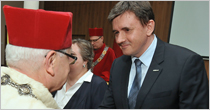 Odznaka Zas�u�ony dla Politechniki ��dzkiej dla Prezesa naszej firmy Jaros�awa Chudzika.